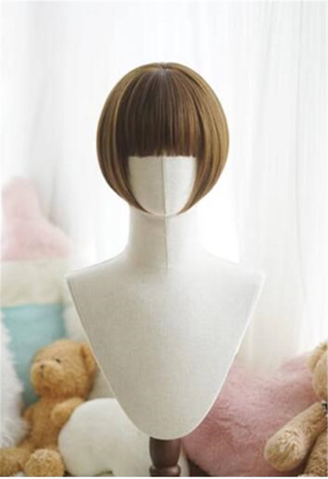 Yuchashui Bobo Short Wigs and Short Curly Wigs Ponytail