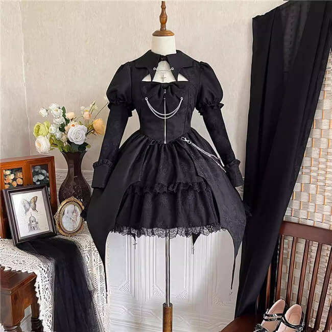 Law of the Night Gothic Lolita Dress One Pieces