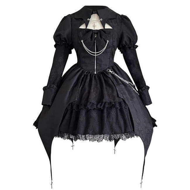 Law of the Night Gothic Lolita Dress One Pieces