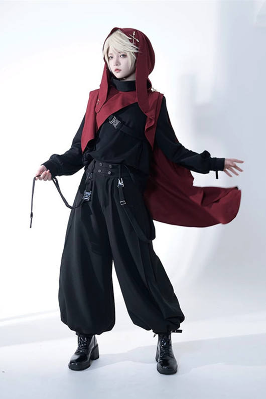 Princess Chronicles Functional Rabbit Ouji Lolita Top, Pants and Hood Shawl Ouji Fashion