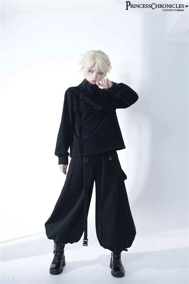 Princess Chronicles Functional Rabbit Ouji Lolita Top, Pants and Hood Shawl Ouji Fashion