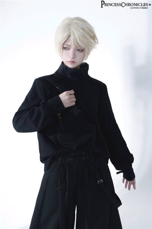 Princess Chronicles Functional Rabbit Ouji Lolita Top, Pants and Hood Shawl Ouji Fashion