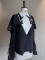 Black White Blouse(Detachable Cape) -NO XL