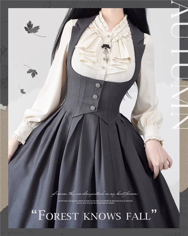 Forest Wardrobe Forest Knows Fall Corset Lolita Dress and Blouse