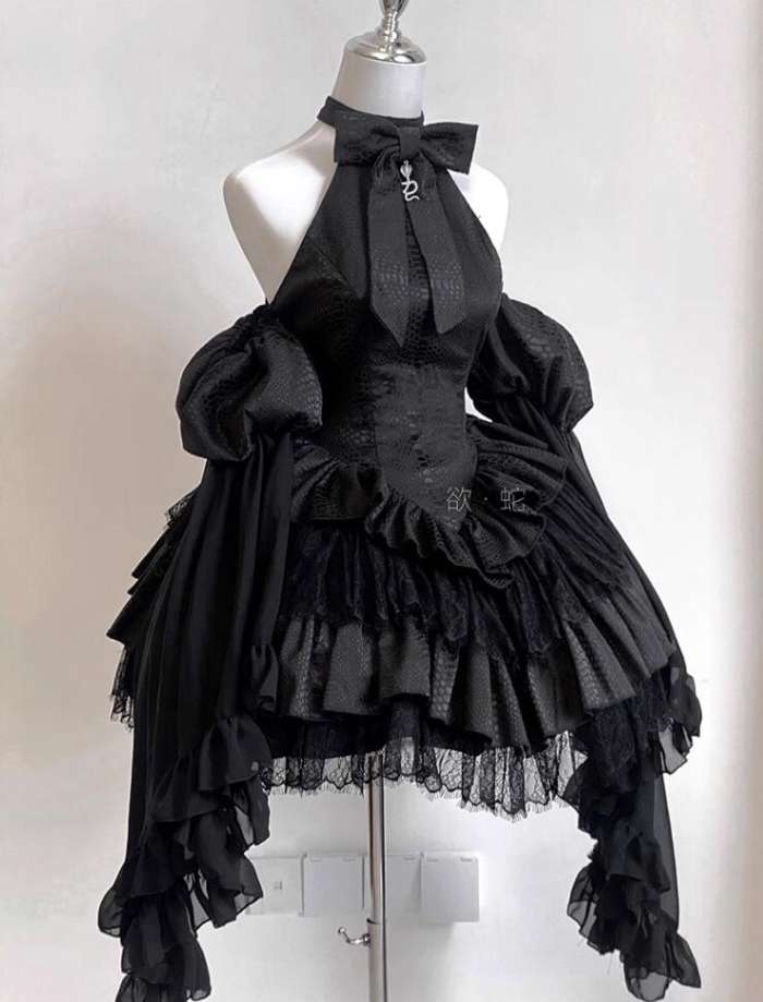 Diamond Honey Dark Black Formal Dress Version I