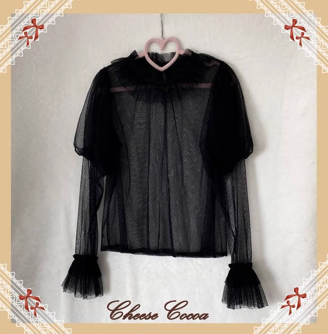 Cheese Cocoa Puff Long Sleeves Inner Blouse