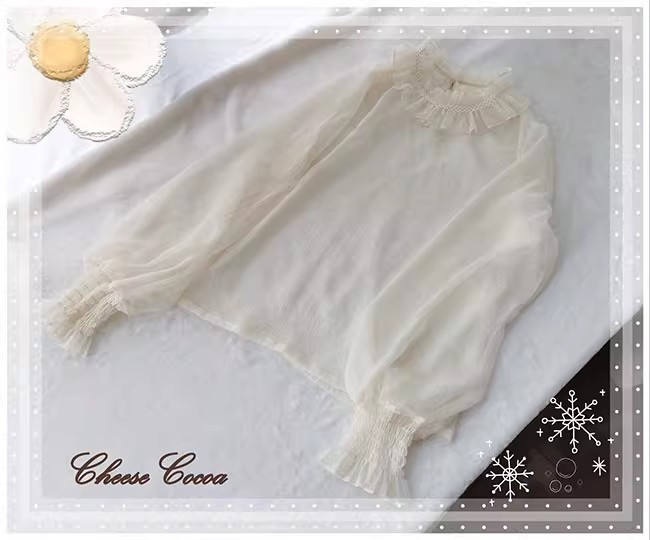 Cheese Cocoa Long Sleeves Inner Blouse