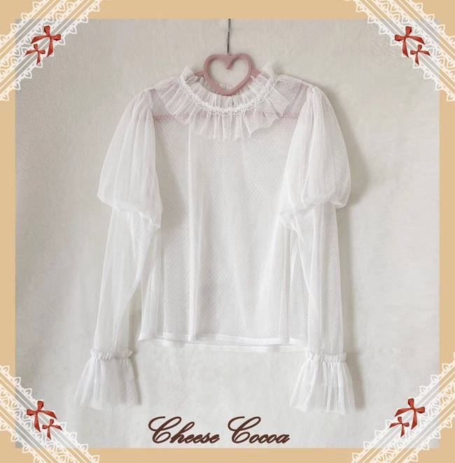 Cheese Cocoa Puff Long Sleeves Inner Blouse