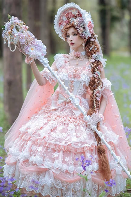 Cat Fairy Elven Fairy Elegant Chiffon Lolita JSK