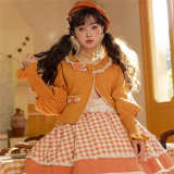 Persimmon Sweet Lolita Dress, Blouse, Sweater and Cardigan