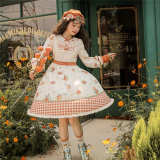 Persimmon Sweet Lolita Dress, Blouse, Sweater and Cardigan