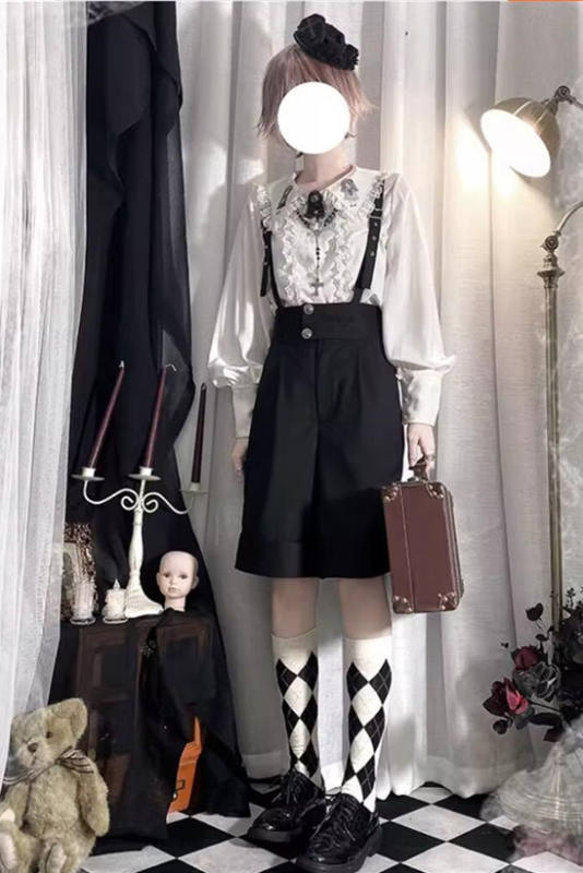 Castle Too Attract Heart Ouji Lolita Blouse and Pants