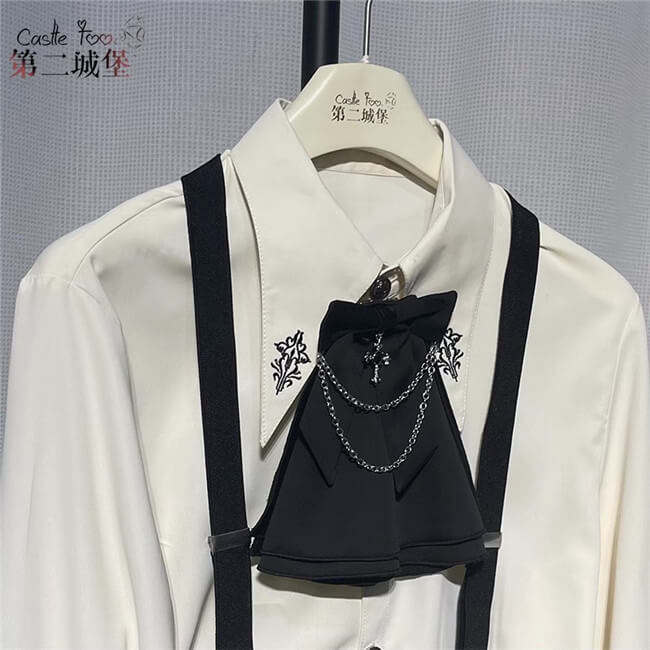 Castle Too Night Raven Magic Ouji Lolita Pants, Blouse, JSK, Cape and Necktie