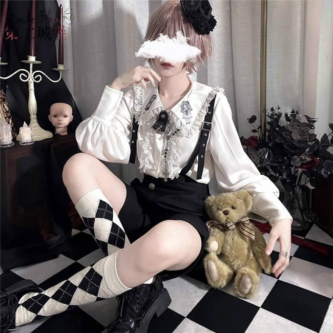 Castle Too Attract Heart Ouji Lolita Blouse and Pants