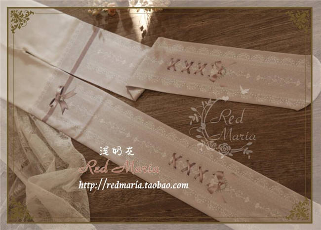 Lace Prints Ribbons Lolita Tights
