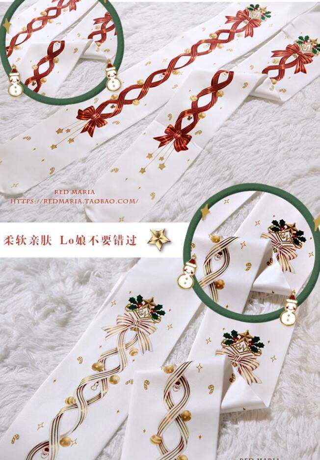 Christmas Bell Printed Lolita Tights