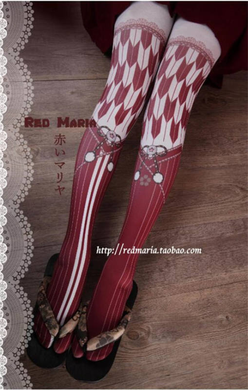 Kimono Style Lolita Tights