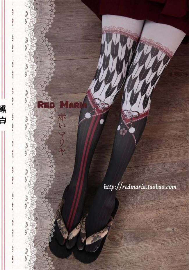 Kimono Style Lolita Tights
