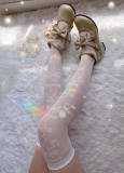 Gloss Silk Above Knee Lolita Socks 60cm