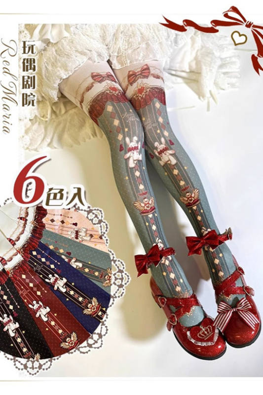 Dolls Theater Christmas Lolita Tights
