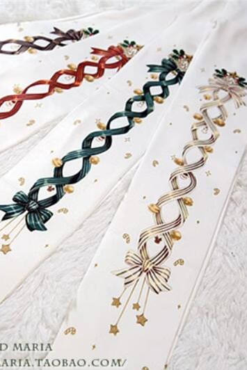 Christmas Bell Printed Lolita Tights