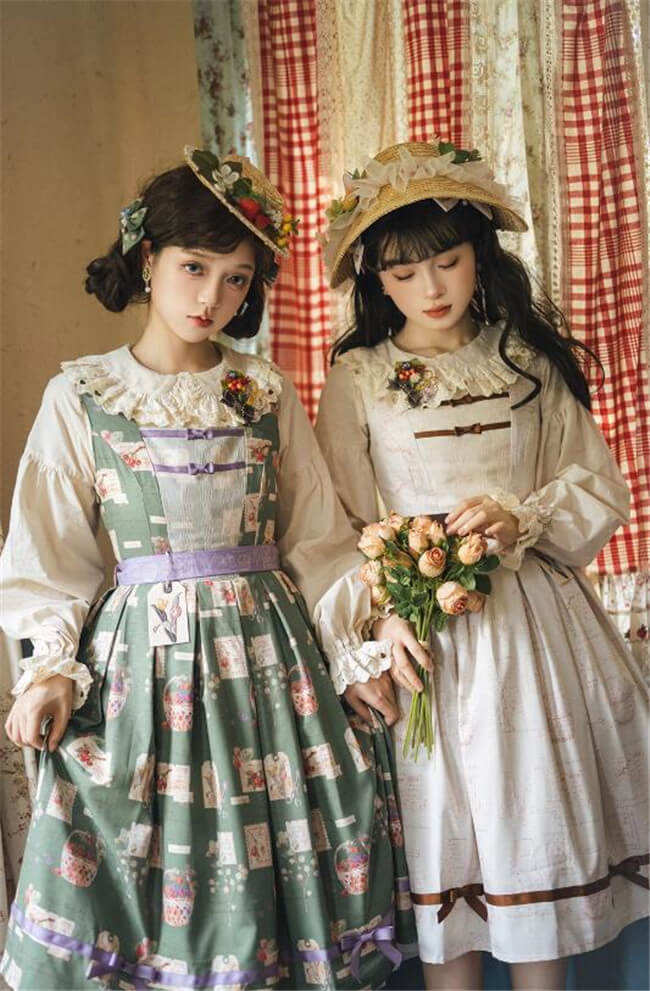 Miss Point Forest Book Lolita Jumper Dress