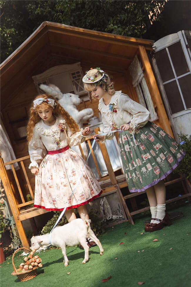 Miss Point Forest Book Lolita Skirt