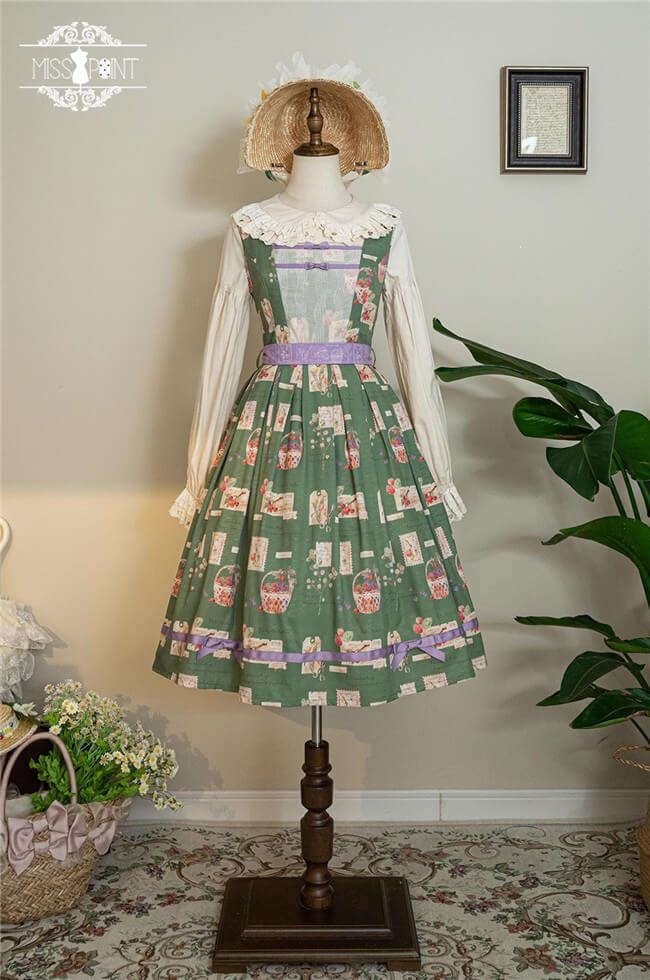 Miss Point Forest Book Lolita Jumper Dress