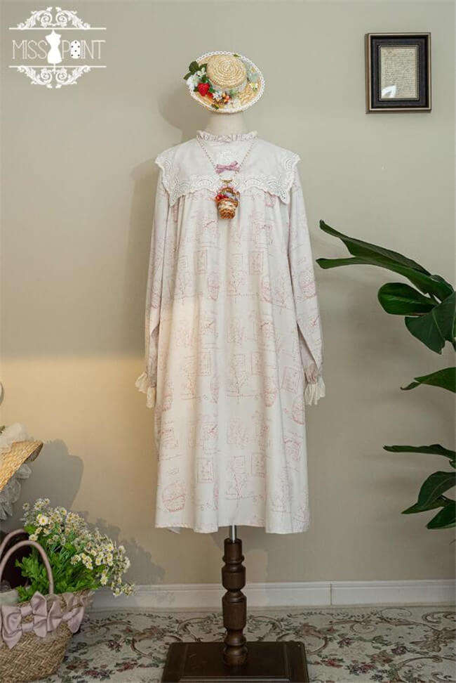 Miss Point Forest Book Loose Babydoll Lolita One Piece