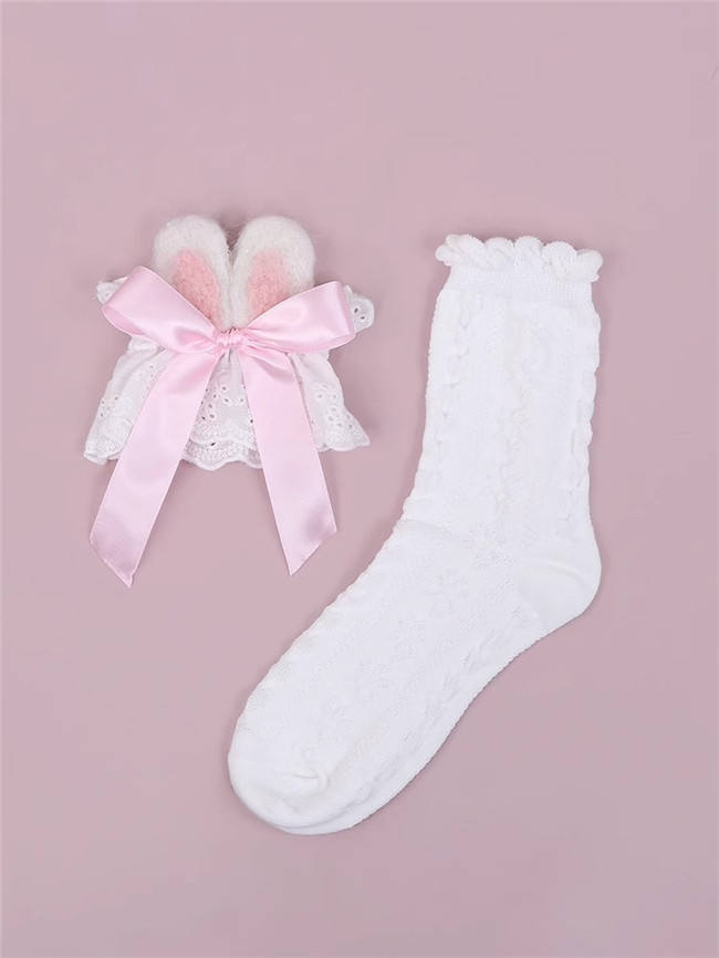 Sweet Bunny Ears Short Socks