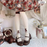 Sheep Puff Chocolate Lolita Socks