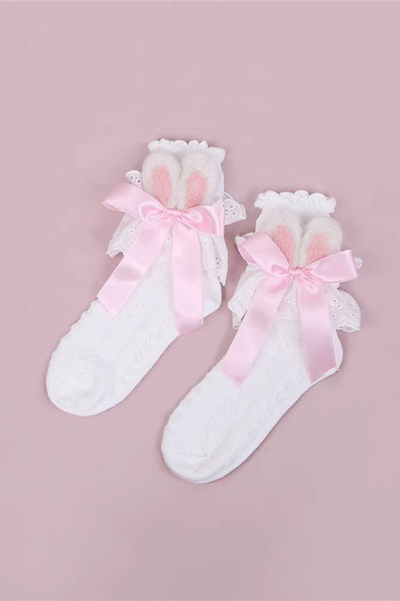 Sweet Bunny Ears Short Socks