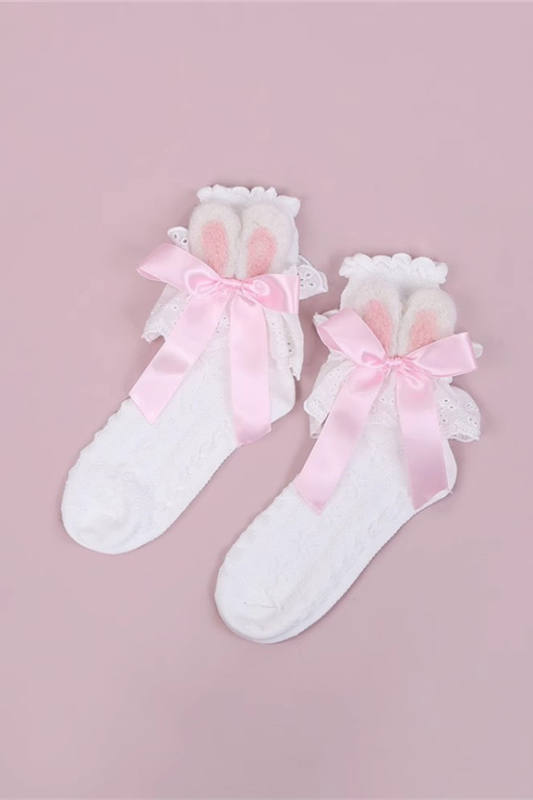 Sweet Bunny Ears Short Socks