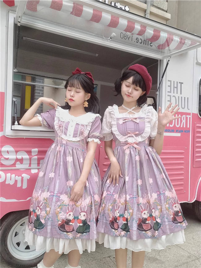 Picnic Bunny Sweet Lolita Dress Plus Size