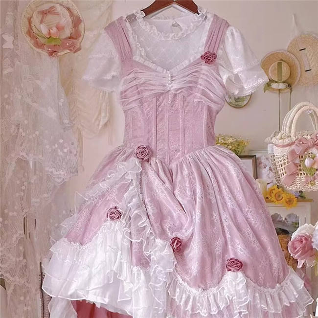 Manta Plus Size Lolita Blouse White and Black