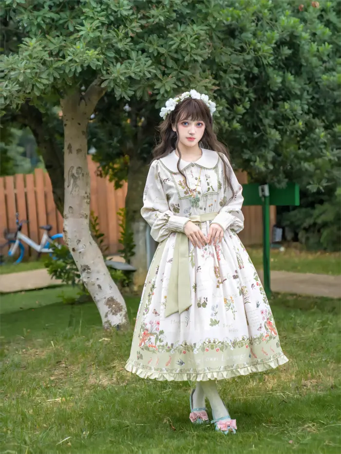 Secret Garden French Spring Beige Lolita OP