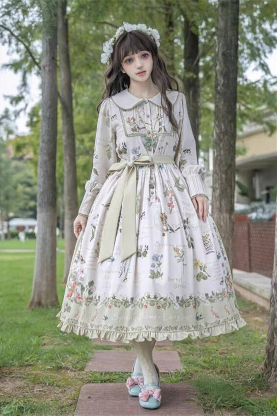 Secret Garden French Spring Beige Lolita OP