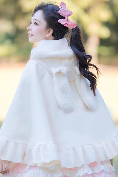 Sweet Bunny Ears Lolita Cape