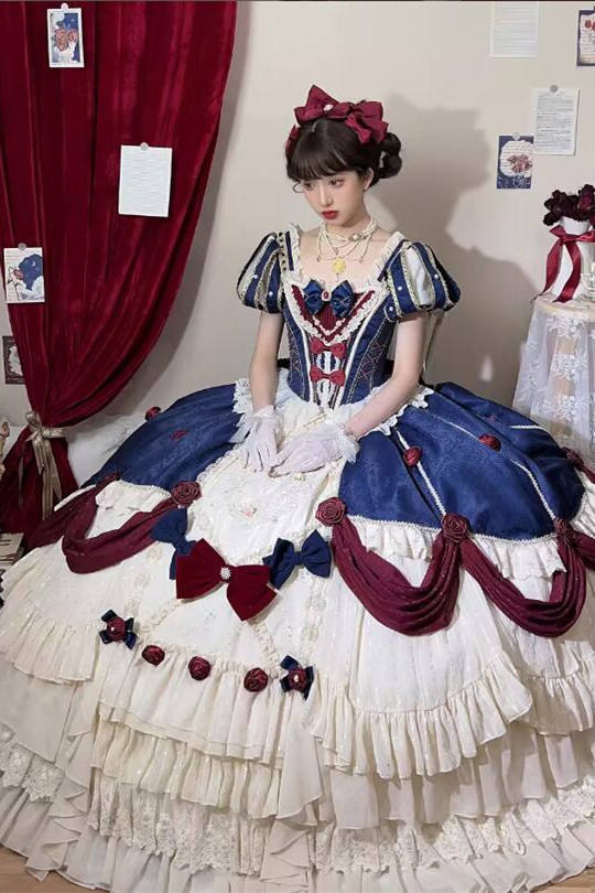Snow White Luxury Hime Lolita Dress and Accessories