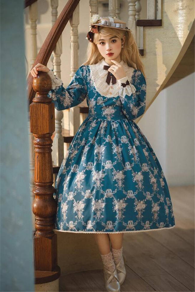 Miss Point Antique Wall Classic Lolita Dress One Piece