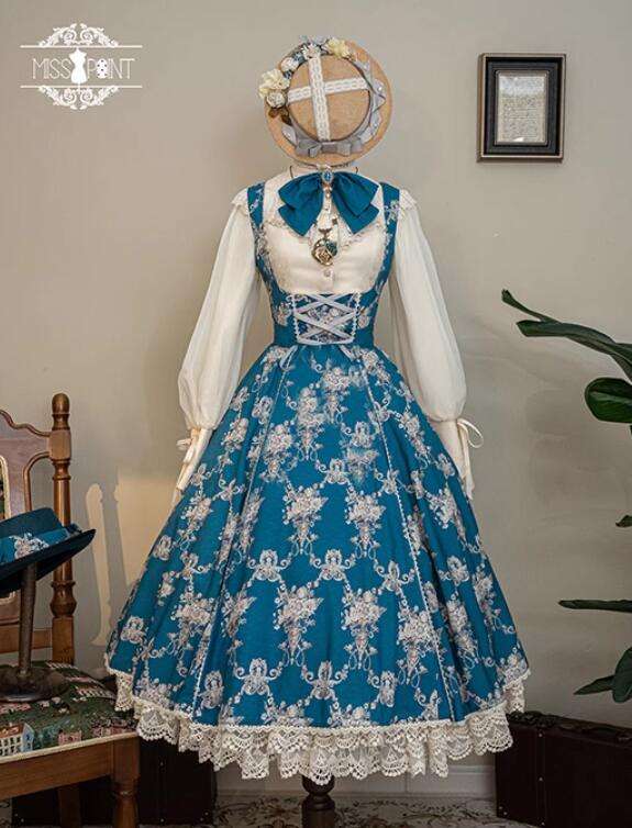 Miss Point Antique Wall Classic Lolita Jumper Dress