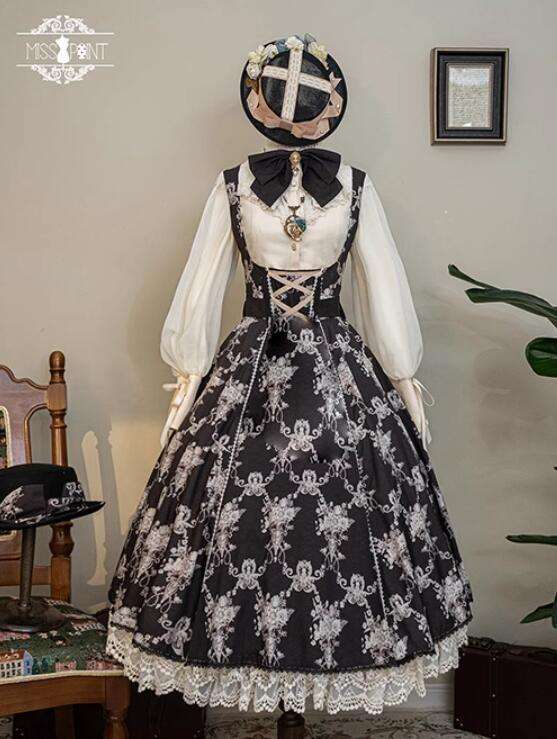 Miss Point Antique Wall Classic Lolita Jumper Dress