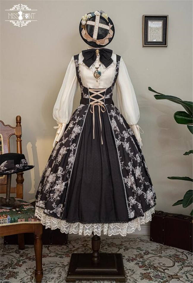 Miss Point Antique Wall Classic Lolita Jumper Dress