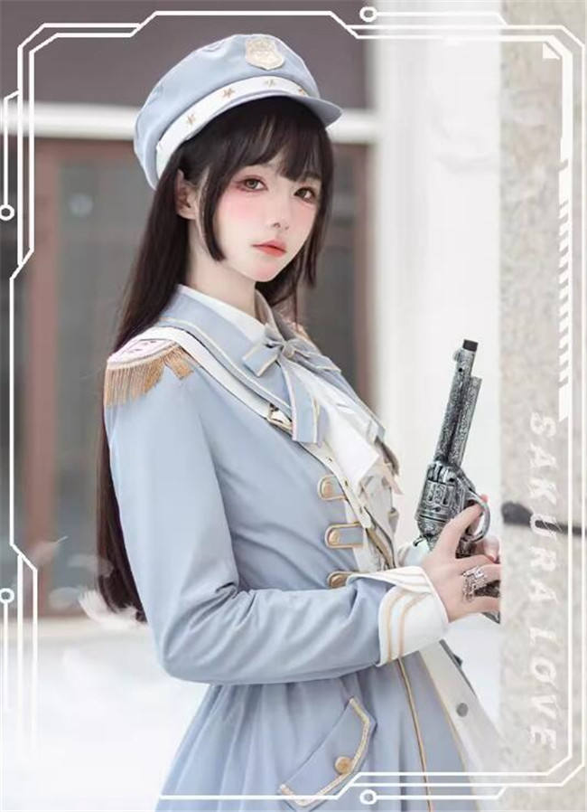 Starsea Fantasy Military Lolita Dress, Cape, Blouse and Hat