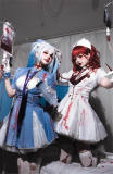 Little Nurse Halloween Lolita Dress, Inner Bra, Hat, Gloves and Armband