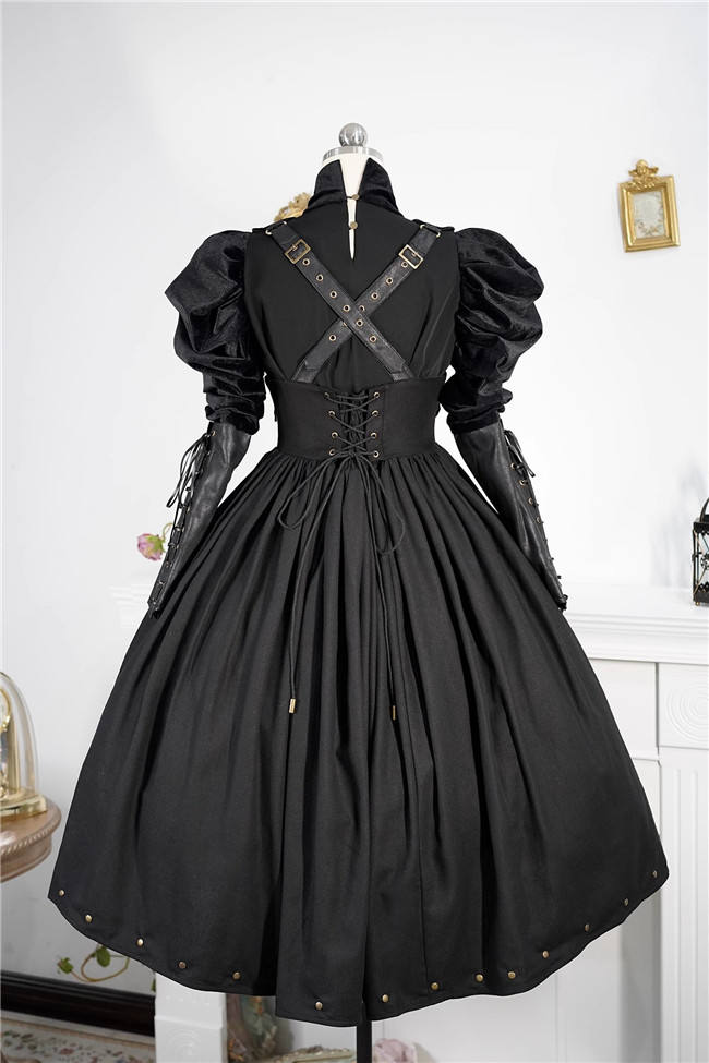Foxtrot Ghost Ship Gothic Corset Lolita Jumper Dress and Blouse