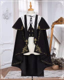 College Style Gold Embroidery Lolita Cape and One Piece