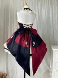 Coronation Red Black Lolita Jumper Dress and Cape