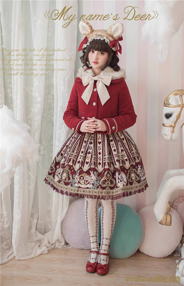 Sweet Winter Down Lolita Short Coat -Ready Made
