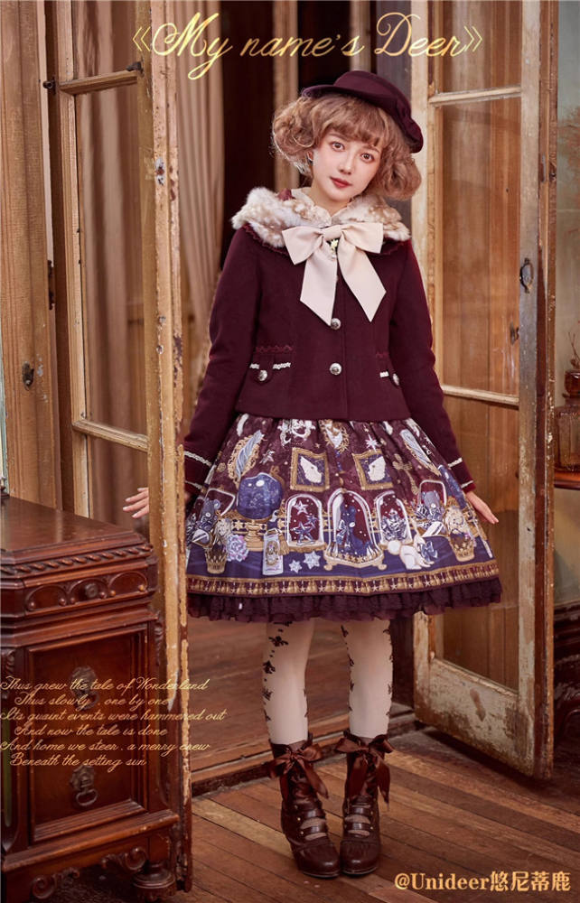 Sweet Winter Down Lolita Short Coat -Ready Made